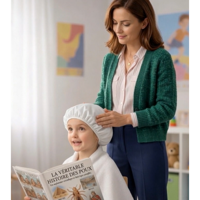 BONNETS IMPREGNÉS DE LOTION ANTI-POUX