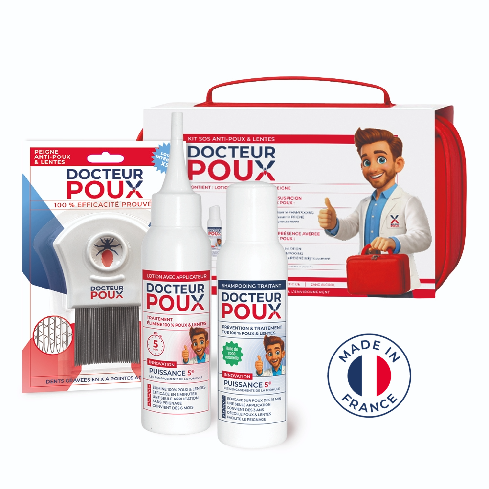 Kit SOS Anti-Poux : Lotion, Shampooing, Peigne
