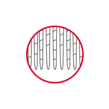 Zoom sur les dents du peigne