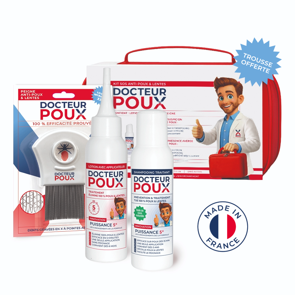 Kit SOS Anti-Poux : Lotion, Shampooing, Peigne